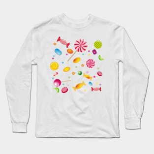 A lot of candy, candy, lollipops and chewing gum Long Sleeve T-Shirt